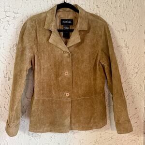 Vintage Brandon Thomas Tan Suede Blazer